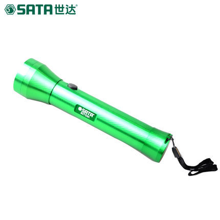 世达五金工具电筒SATA铝合金led强光手电筒工作灯远射户外90731A