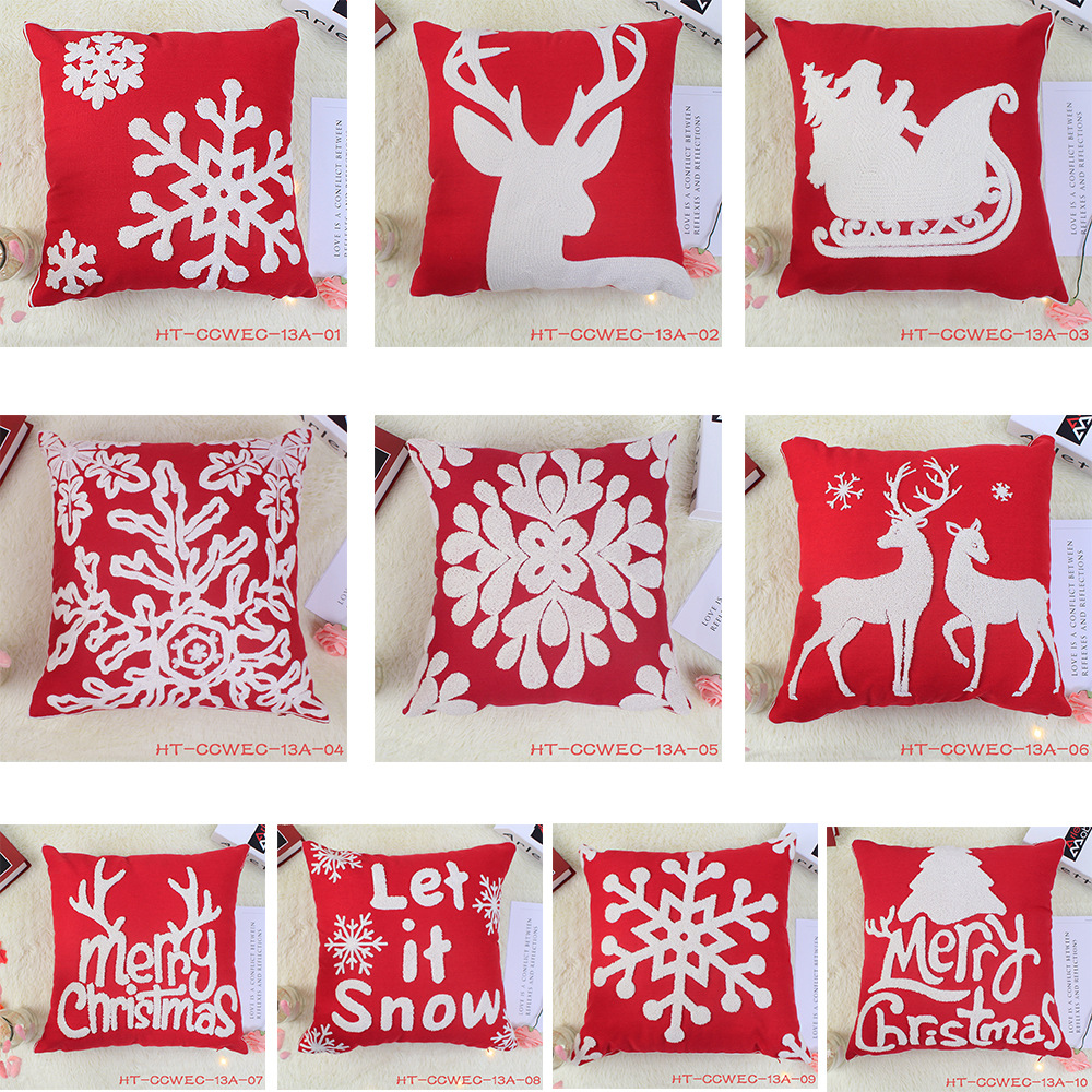 Cotton Christmas Pillowcase