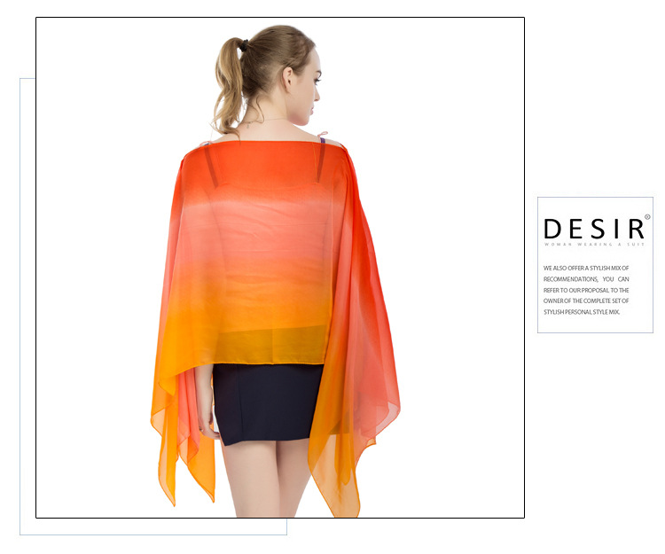 钉扣沙滩披肩 套头斗篷夏季防晒披肩厂家 女士围巾批