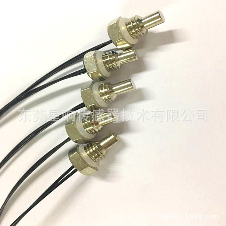 厂家直销 加热器用M6螺纹壳体NTC温度传感器10K 3950感温探头