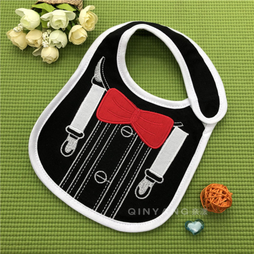Cotton Cartoon Water Towel Bib Wholesale, Three-Layer Waterproof Baby Supplies, Factory Direct Sale, Carter Same Version