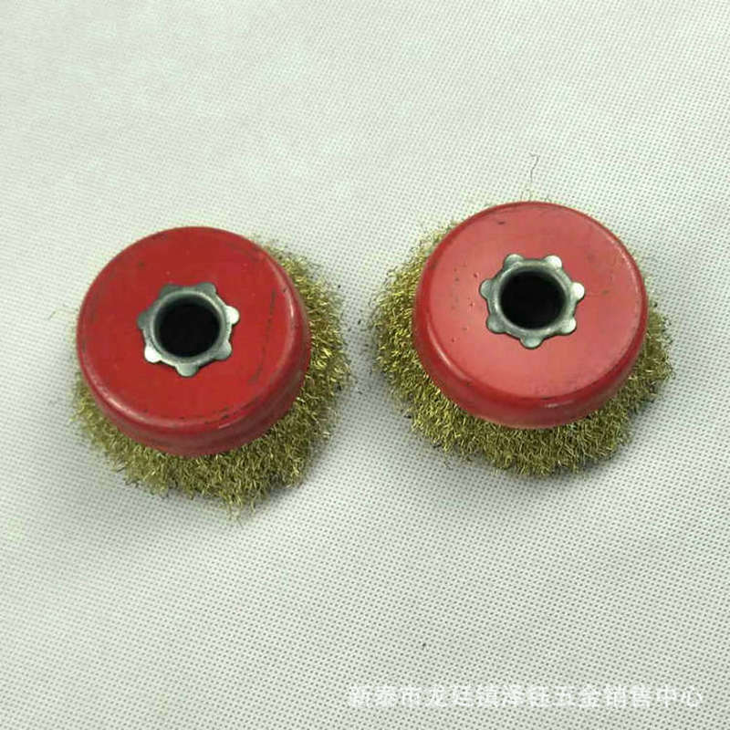 Tazón de tipo cepillo de alambre 125 amoladora de ángulo cepillo de alambre de acero inoxidable eliminación de óxido de metal eliminación de óxido gran cantidad Conghou