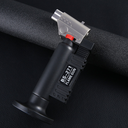 Personalized Trendy Metal Inflatable Windproof Lighter, High-Temperature Resistant Straight Spray Welding Gun, Kitchen Appliance Wholesale