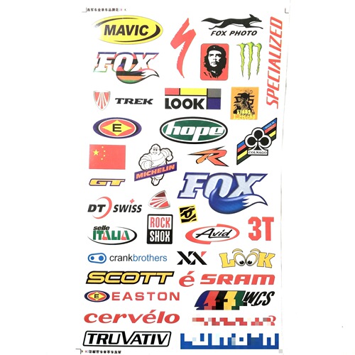 Mountain bike stickers, bicycle stickers, bicycle repair stickers, beautification car stickers