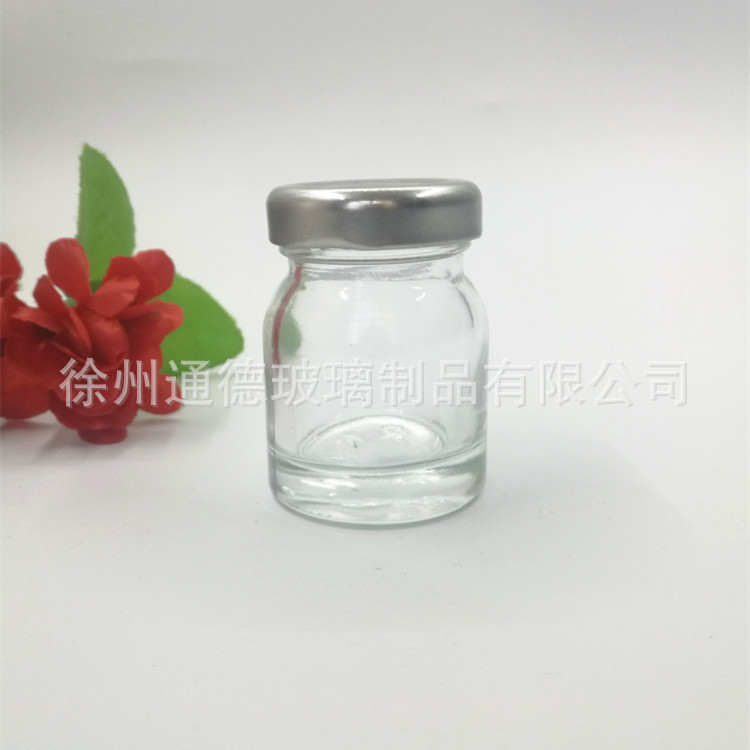 厂家销售35毫升晶白料燕窝玻璃瓶 35ml玻璃分装燕窝瓶