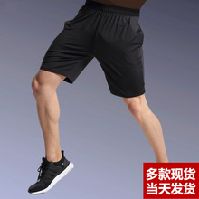 运动短裤男士跑步健身训练五分裤夏季速干宽松反光篮球短裤跨境