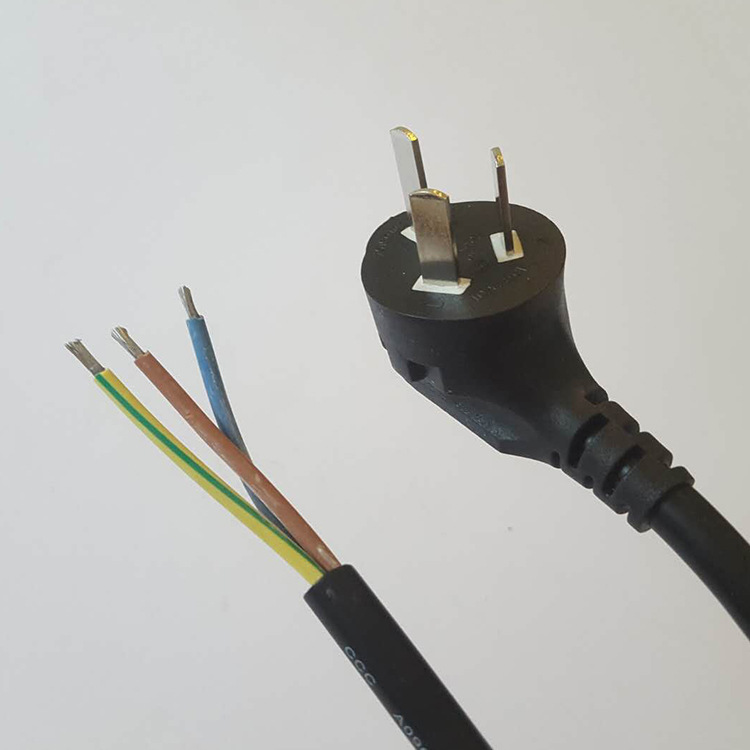 厂家供应 CCC认证插头线 3芯国式单头电源线 3*0.75国式线 现货