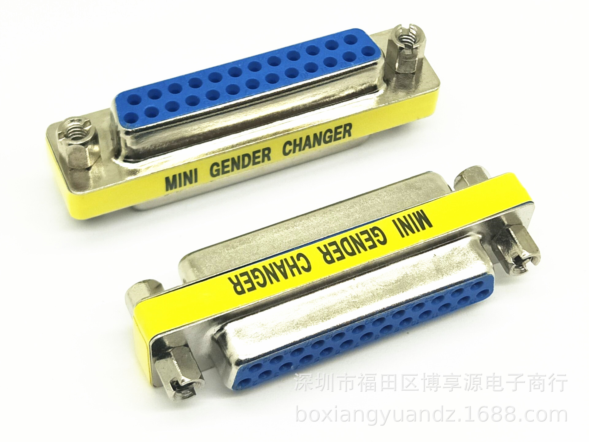 2排25针 转接头 DB25母对母 DB25P芯 孔对孔 并口转换接头 D-SUB