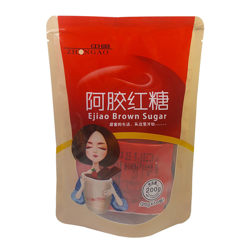 中奥牌姜汁红糖独立小包20克*10袋装 产妇阿胶大枣益母