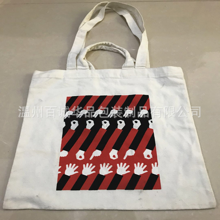 棉布袋 棉布手提帆布袋 新款时尚热转烫画印帆布袋厂家批发