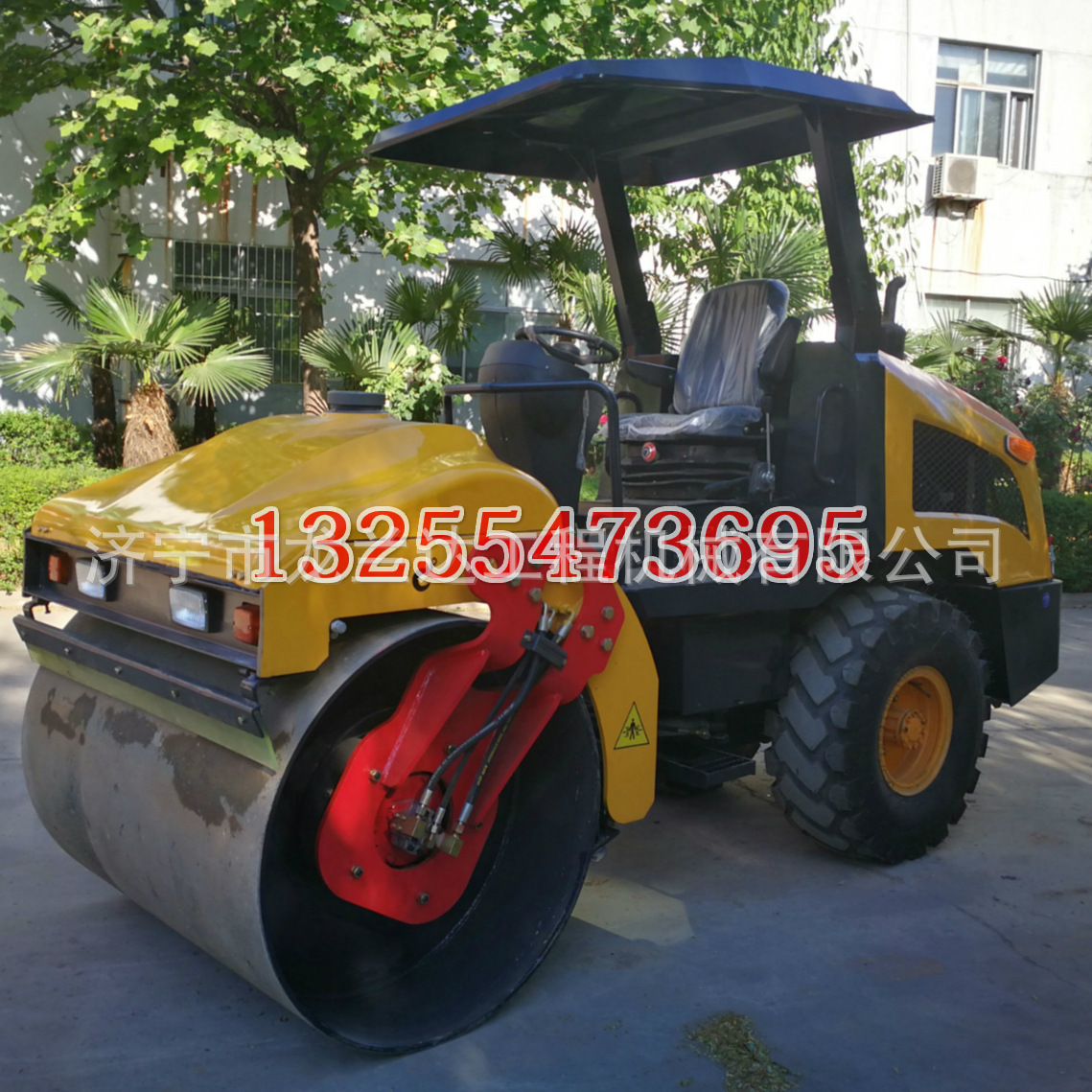 单钢轮夹板振动压路机 小型工程建设压路机可选配驾驶室施工