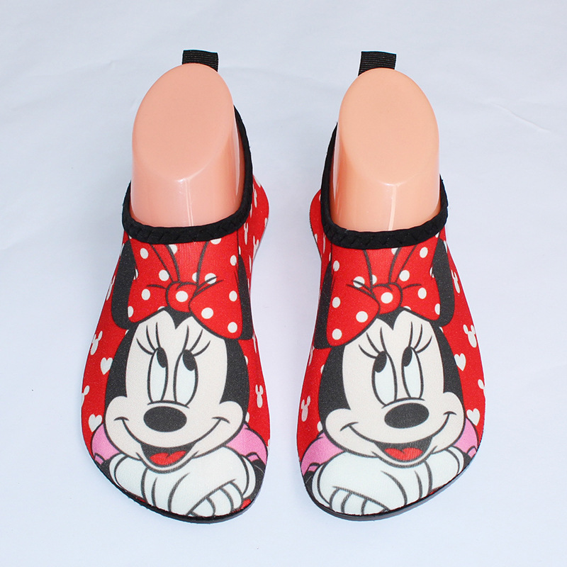 男女沙灘鞋兒童速幹透氣遊泳鞋漂流防滑溯溪鞋皮膚貼膚鞋可愛卡通