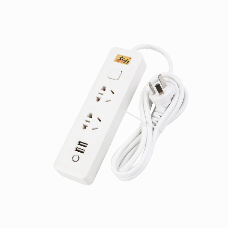 multi-function Platoon and insertion 2A charge Plug In Panel Concise mobile phone Fast charging source terminal block 2USB Flashboard line