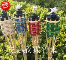 出口火把60cm竹火把 彩色竹火炬 婚庆节庆篝火晚会用