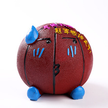 创意树脂篮球存钱罐 时尚创意储蓄罐 家居摆件装饰树脂工艺摆件