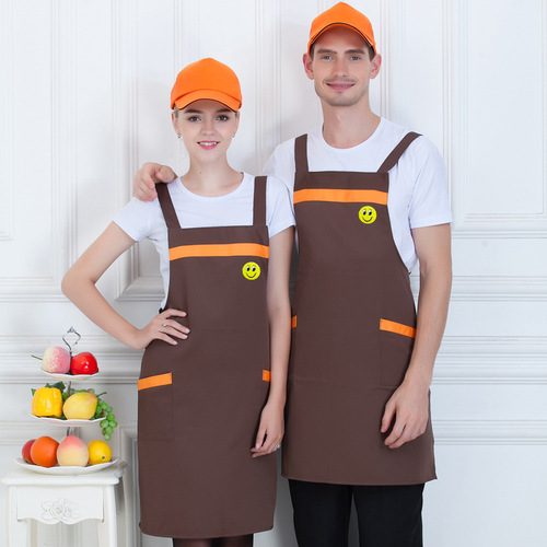 Chef overalls Supermarket work clothes fruit shop restaurant Internet cafes waiters embroidered logo customization