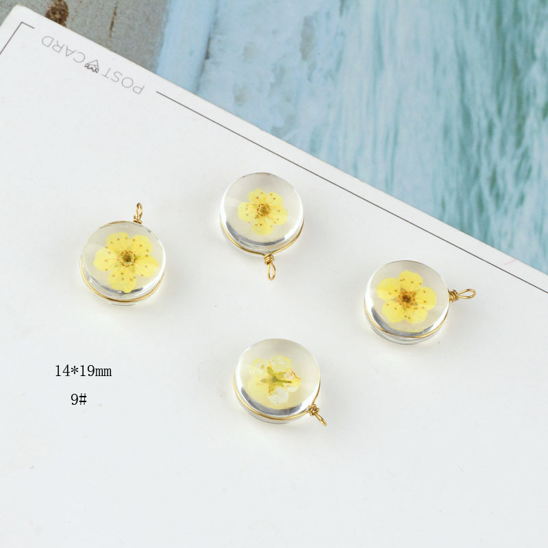 5g Weight Pendant, Earring Findings Jewelry Making Type pendant, Drop Earrings, Earrings Classification 5 PCS/Package Quantity Glass, glass Material Flower, Transparent Pattern Spring&Summer Season Plating Design Cute, Classic Style Style 5 PCS/Package Glass Glass Flower Transparent Pendant Earring Findings Pendant Drop Earrings Earrings 13