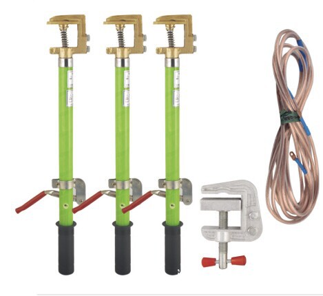 冀泰 户内国标铜头弹簧压紧式高压接地棒 接地线0.4KV JT-23T