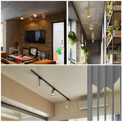 Track Light Model Room Gallery Spotlight Nordic Restaurant Mirror Front Lamp Bedside Corridor Cafe Hotel Engineering Wall Lamp