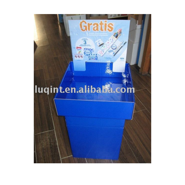 宣传活动赠品、奖品纸促销架、纸展示架、超市纸展架