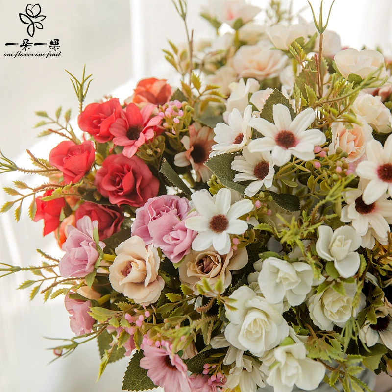 Северные производители осень имитация цветка фальшивые цветы 15 Persian rose 5 fork European rose искусственные шелковые цветы