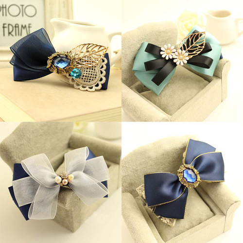 Girls' handmade hair accessories, versatile headbands, Korean hair clips, bow hairpins, personalized fabric ornaments, ponytail clips