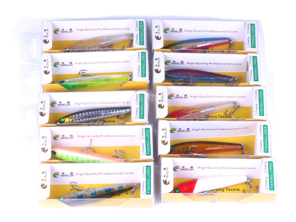 Suspending Minnow Lures Hard baits Fresh Water Bass Swimbait Tackle Gear