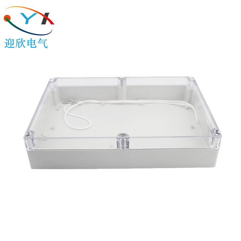 290*210*60透明防水盒 防雨电源外壳 SP-F34T户外密封塑料防水盒