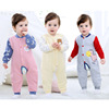 Customize OEM Children's clothing pure cotton knitting Single Leica Cotton keep warm Cotton clip cotton-padded clothes Conjoined