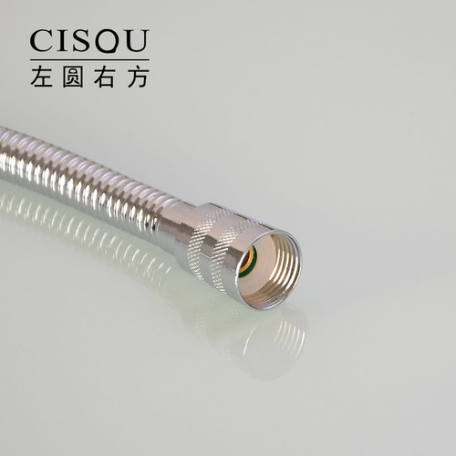 Stainless steel double-buckle shower head shower encrypted explosion-proof hose 1.5/2/2.5/3 meters accessories without knotting