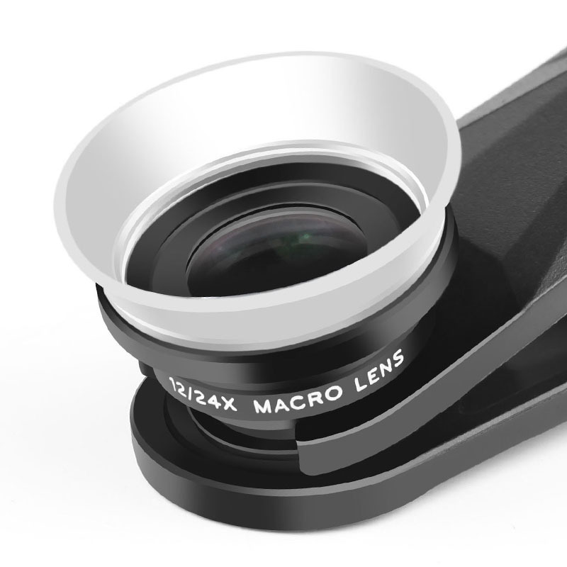 Mobile phone external lens 12x/24x 2-in -1 macro mobile phone camera lens 12 times macro factory outlet Mobile phone external lens 12x/24x 2-in -1 macro mobile phone camera lens 12 times macro factory outlet