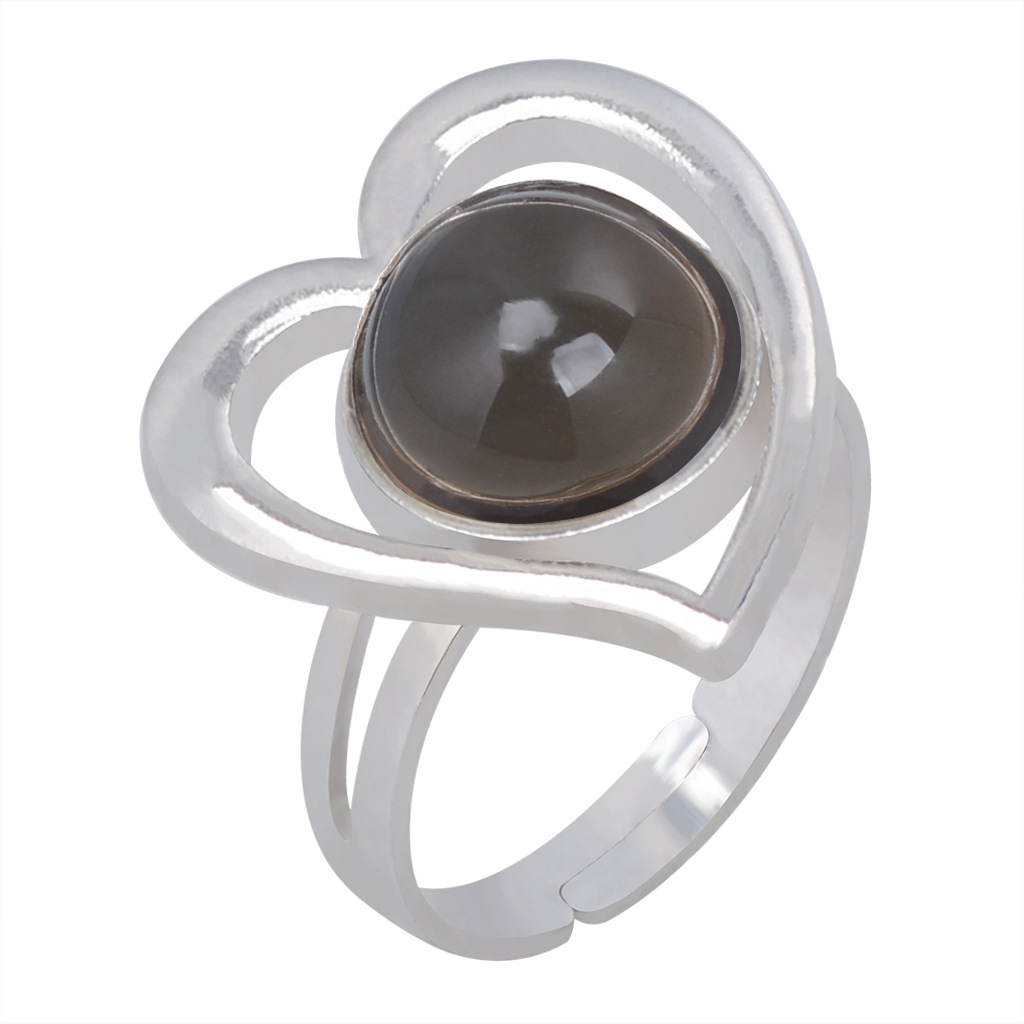 4g Weight Artificial Gemstones Inlay Material Birthday Occasion Alloy Material Heart Pattern Women'S Gender Plating Design Heart Alloy Plating Artificial Gemstones Women'S 12