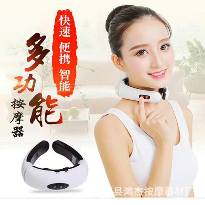 厂家直销 颈椎按摩仪电磁电击脉冲颈椎理疗仪多功能颈部按摩器