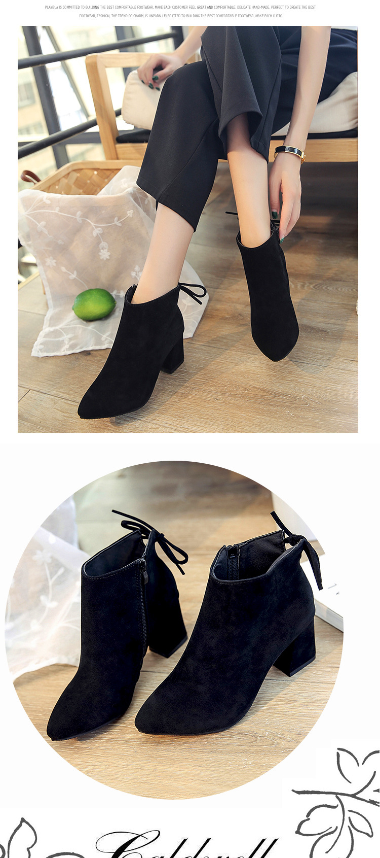 Bottes femme en Daim - Ref 3355468 Image 13