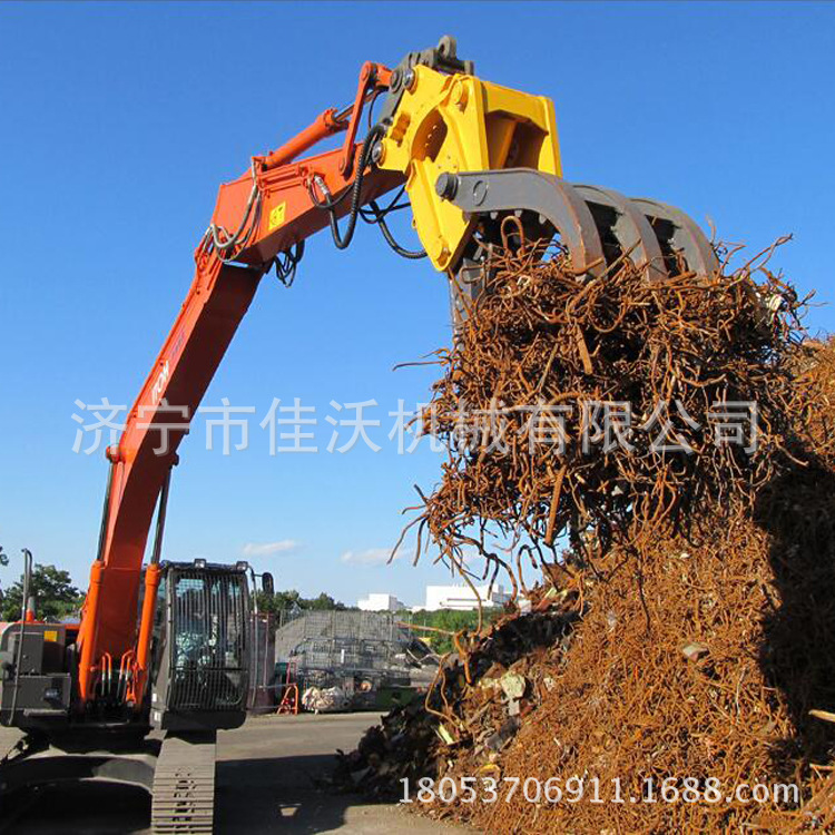 抓钢机   液压夹钳     旋转夹子工程机械配件佳沃机械挖掘机6-8