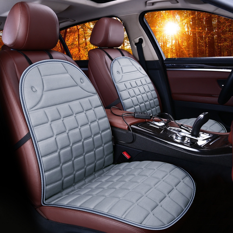 汽車加熱坐墊冬季車墊車載通用座椅電加熱座墊12V車用褥子電熱墊 雙座