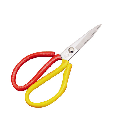Manufacturer wholesale two-color household scissors, industrial fabric scissors, kitchen sharp stainless steel scissors dropshipping
