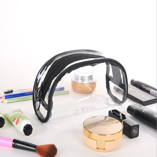 New transparent makeup storage bag pvc transparent color waterproof large and small travel toiletry bag wholesale