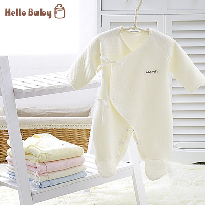 Baby clothes Newborn one-piece garment 0-6 A month Autumn thickening keep warm neutral men and women baby cotton material Romper