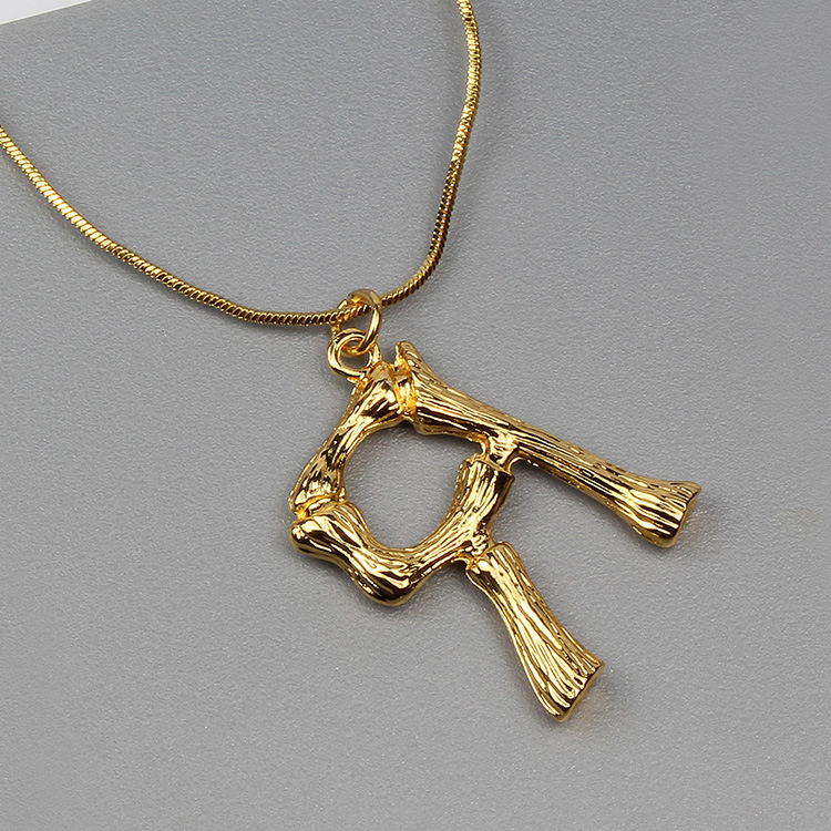 Casual, Daily Occasion Vintage Style Letter Alloy Plating Unisex Pendant Necklace