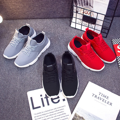 跨境专供新款春季男女鞋防滑休闲网布运动鞋 透气韩版百搭情侣鞋|ru