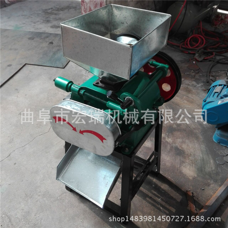 小型家用花生碎机器 花生米切碎机价格粮食加工设备3是1宏瑞HR12-