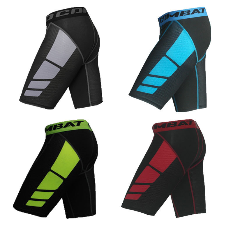Spot wholesale sports tight shorts men's breathable quick-drying pants football basketball running leggings fitness compression pants