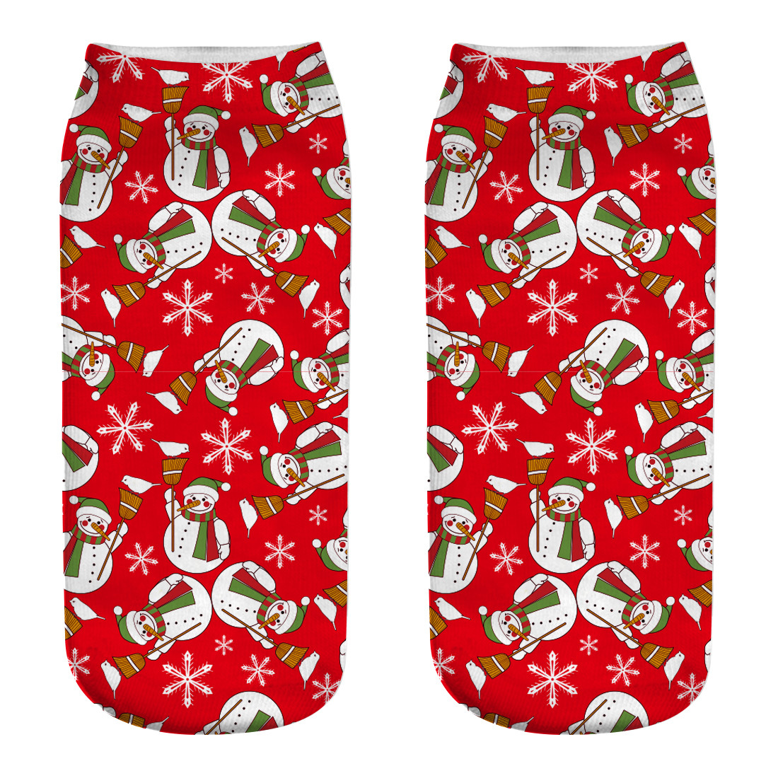 Unisex Cute Santa Claus Snowman Polyester Crew Socks display picture 4