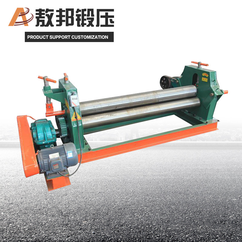 敖邦机械供应W11-4×1600空心半自动卷板机 小型三辊卷板机卷圆机