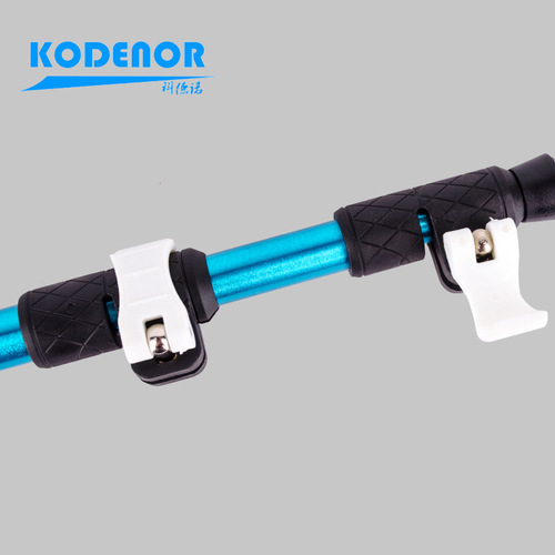 Codno Outdoor Warrior 9 Series Aluminum Alloy Alpenstock Straight Handle Folding External Lock Telescopic Lightweight Skiing Crutches