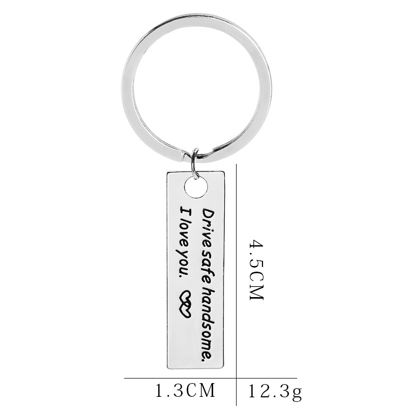 New Style Keychain With Letters Drive Safe Handsome I Love You Wholesale Nihaojewelry display picture 9