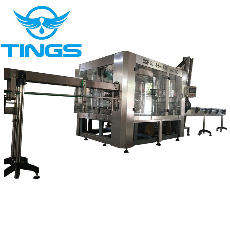 全自动异性瓶3-10L装水生产设备,小桶灌装流水线小桶自动灌装线