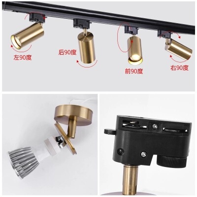 Track Light Model Room Gallery Spotlight Nordic Restaurant Mirror Front Lamp Bedside Corridor Cafe Hotel Engineering Wall Lamp