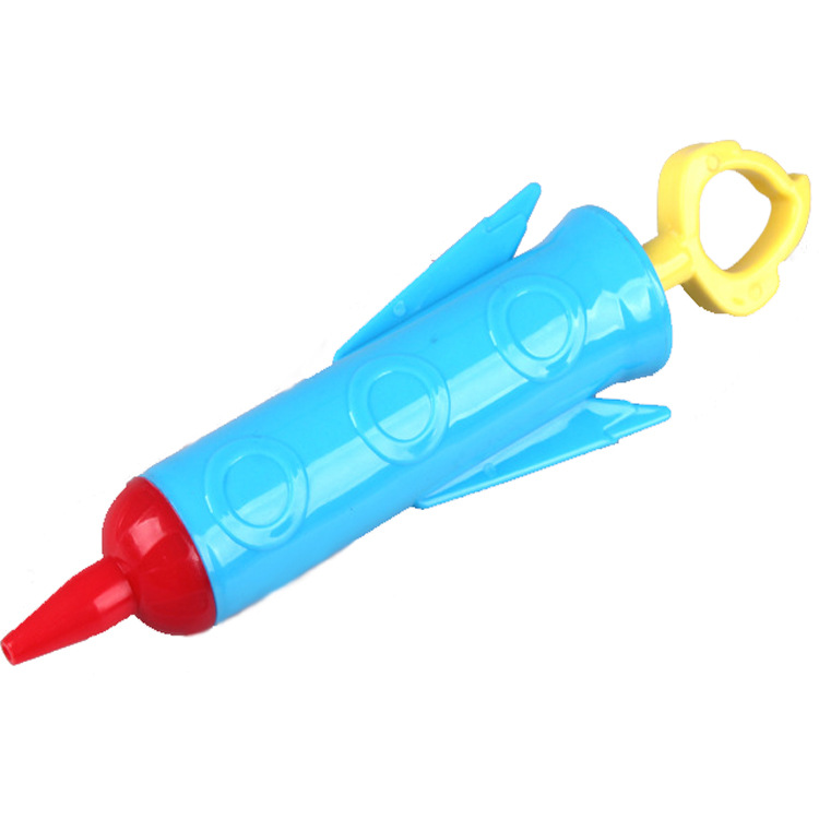 厂家直供塑料气球打气筒8英寸气球手动双向手推圆柱形充气筒批发